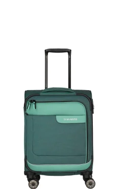 Travelite VIIA S 55cm Weicher Trolley Koffer, Eukalyptus