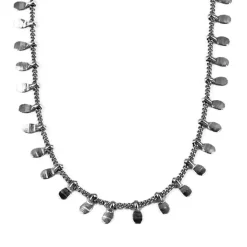 ZAG Bijoux Mykonos Plättchen 38cm+5 - Farbe: Grau