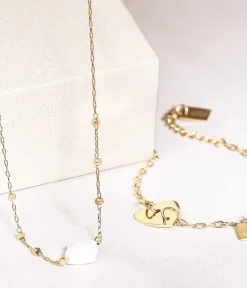 Zag Bijoux NECKLACE SHORT STEEL Collier 38+5cm