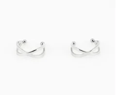 Zag Bijoux Ohrringe Ear Cuff Kordel - Farbe: Silber 1 Stück