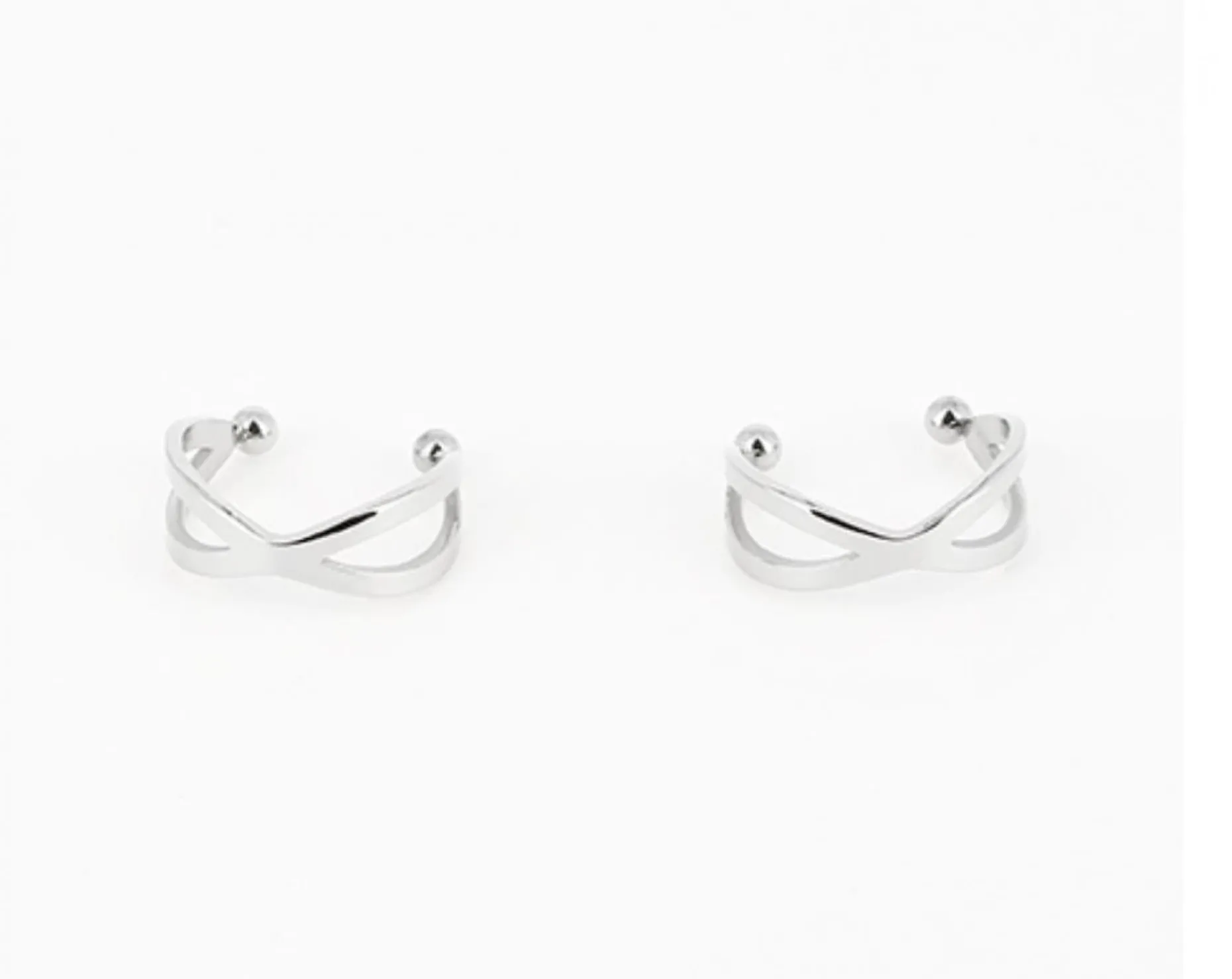 Zag Bijoux Ohrringe Ear Cuff Kordel - Farbe: Silber 1 Stück