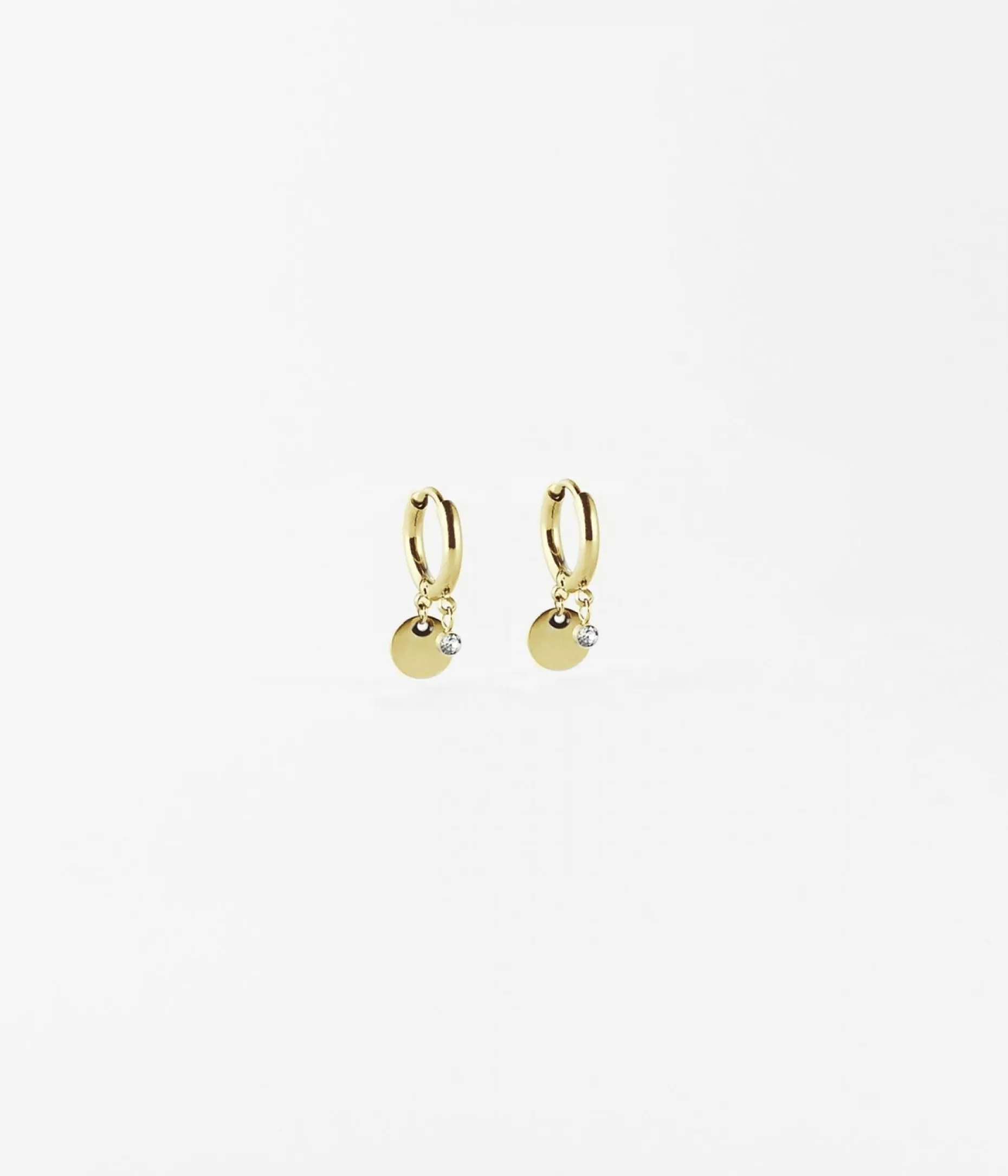 Zag Bijoux Ohrringe Kreole Béa - Farbe: gold/Zirkoniensteine