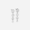 Zag Bijoux Ohrstecker Circles mit hängenden Plättchen - Farbe: Silber
